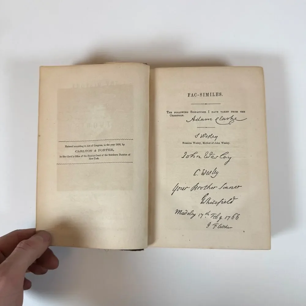 The History of Methodism Volume II by Abel Stevens 1859 Antique Book